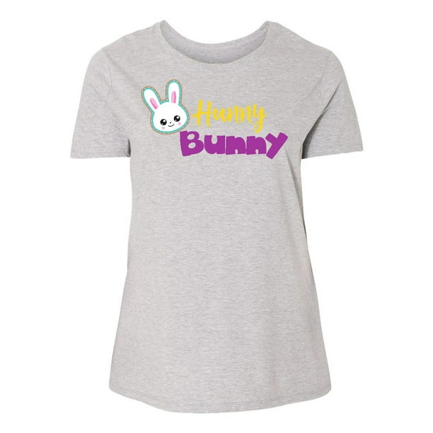 INKtastic - Hunny Bunny, White Bunny, Easter Bunny, Rabbit Women's Plus ...