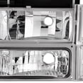 thumbnail image 4 of AKKON - For 1994-1998 GMC C/K 1500 2500 3500 Suburban Yukon Pickup Chrome Headlights+Corner Lamp+Bumper Lights Combo, 4 of 6