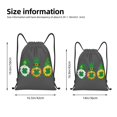 thumbnail image 3 of Hirioo Spring St Patrick’S Day Irish Gnomes Print Drawstring Backpack Bag Sport Versatile Sports Backpack for Gym, Travel, Swimming, Beach, 3 of 9