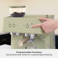 thumbnail image 5 of Thyme & Table Barista Grade Espresso Machine with 15-Bar Pressure, Conical Burr Grinder and Steam Wand, Eucalyptus Green, 5 of 13