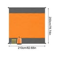 thumbnail image 3 of Beach Blanket Waterproof Sandproof Beach Mat 79" X 83" for 2-7 Adults Lightweight Quick Drying Outdoor Picnic Mat Beach Accessories for Travel, Picnic,Camping,Hiking, 3 of 5
