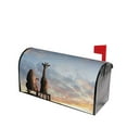 thumbnail image 2 of Bingfone Elephant Giraffe On A Mountain Top Sunset Magnetic Mailbox Cover Standard Size For Garden Yard Outdoor Decorations-21x18 In, 2 of 7
