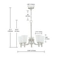 thumbnail image 5 of CLEARANCE! 5-Light Shaded Classic Brushed Nickle Finish Chandelier, 5 of 5
