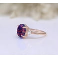 thumbnail image 2 of Oval Black Opal Gemstone Engagement Ring Vintage Art deco Bridal Moissanite Ring 14K Rose Gold 925 Silver Ring Promise Ring For Love, 2 of 4