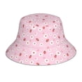 thumbnail image 1 of Fotbe Hand Drawn Strawberry Sombrero Tipo Pescador con Estampado – Sombrero de Sol de Algodón de Moda para Playa, Golf, Pesca, 1 of 5
