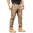 thumbnail image 3 of Men's Stretch Tactical Pants, Ripstop Cargo Pants Outdoor Lightweight Hiking Work Pants with 8 Pockets, 3 of 7