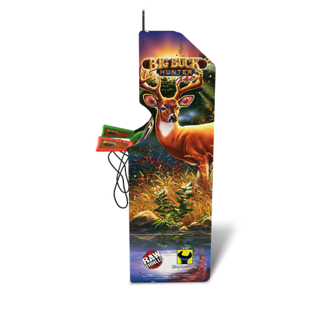 Arcade1Up Big Buck Hunter Pro Deluxe Arcade Machine, 5-Foot Stand-Up Cabinet, 4 Games, 17-Inch Screen, 2 Light Pump Action Rifle Included