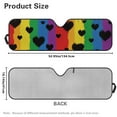 thumbnail image 5 of Uorisanigo Windshield Sun Shade,Happy Pride Month Car Sunshade for Rubicon Sahara TJ JK JKU 2 Door & 4 Door,Sun Shade Windshield Cover for Jeep,UV Ray & Heat Block Heat Shield, 5 of 7