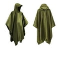 thumbnail image 3 of Hvyesh Hooded Poncho Camouflage Rain Poncho Lightweight Waterproof Raincoat for Hunting Fishing Camping Hiking, 3 of 5
