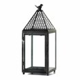 thumbnail image 1 of Home Decor Black Bird Iron Lantern, Large, 1 of 2