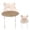 Army Beige, variant on Toddler Sun Hat, Baby Bucket Hat with Bear Ears, Cotton Muslin Breathable Hat with Chin Strap for Boys Girls 1-3 Years Old