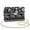 American Tribal Elephant Floral Print White Black, variant on Galaxy Butterfly Print Violet Womens Crossbody Bags Waterproof Stain Resistant PU Leather Sling Bag with Metal Buckle Casual Fashion Crossbody Purse for Shopping Travel