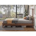 thumbnail image 6 of Queen Size Bed Frame With Upholstered Headboard, Queen Bed Frame With Charging Station And Led Lights, Wood Slats, Beige Linen, No Box Spring Needed, Easy Assembly, 6 of 9