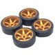 thumbnail image 1 of Neumáticos de rueda de 4 piezas Zulema RC para vehículos Wltoys accesorios de bricolaje Dorado, 1 of 3