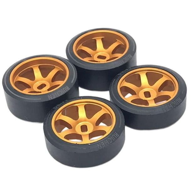 Neumáticos de rueda de 4 piezas Zulema RC para vehículos Wltoys accesorios de bricolaje Dorado