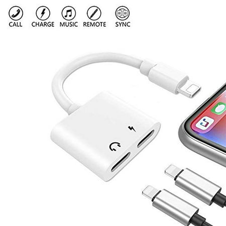 VST Dual Lighting Headphone Audio Jack Charger Adapter,2 in 1 AUX Earphone & Charge Splitter Connector Cable Converter for (The Best Vst Plugins)