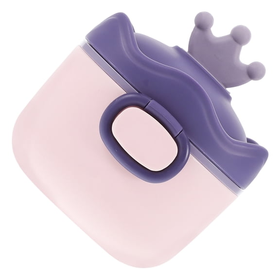 Luxshiny Milk Powder Storage Container Purple Portable Formula Dispenser with Convenient Scoop