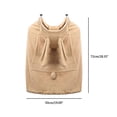 thumbnail image 1 of Baby Carrier Cover Hooded Stretchy Cloak for Baby Windproof Soft Baby Stroller Winter Cover with Pocket, 1 of 5