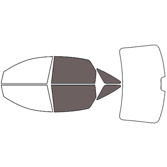 Rvinyl Window Tint Kit Compatible with Ford Taurus 2008-2009 - Back Precut Kit - 35%