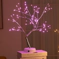 thumbnail image 2 of Árbol iluminado Mesa LED Shimmer Tree Light Batería y USB Touch Switch Luces Rama Luces para el hogar de vacaciones Luz nocturna decorativa para sala de estar Regalos Xmax Blanco Fokelyi LL-1939, 2 of 5