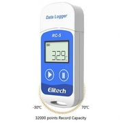 Elitech Temperature Data Logger Recorder 32000 Points, 10 Pack