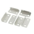 thumbnail image 1 of 10 Pcs Home Office Silver Tone Metal Right Angle Drawer Lock Strike Plate, 1 of 2