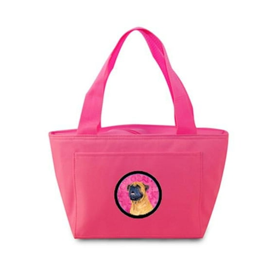 Carolines Treasures SS4796-PK-8808 Pink Mastiff Zippered Insulated School Washable And Stylish Lunch Bag Cooler