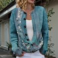 thumbnail image 2 of Kaondbfi Cardigan for Women, Button Down Cardigan Sweater Long Sleeve Sweaters Casual Trendy Fall Tops Coat Women's Winter Coat, 2 of 7