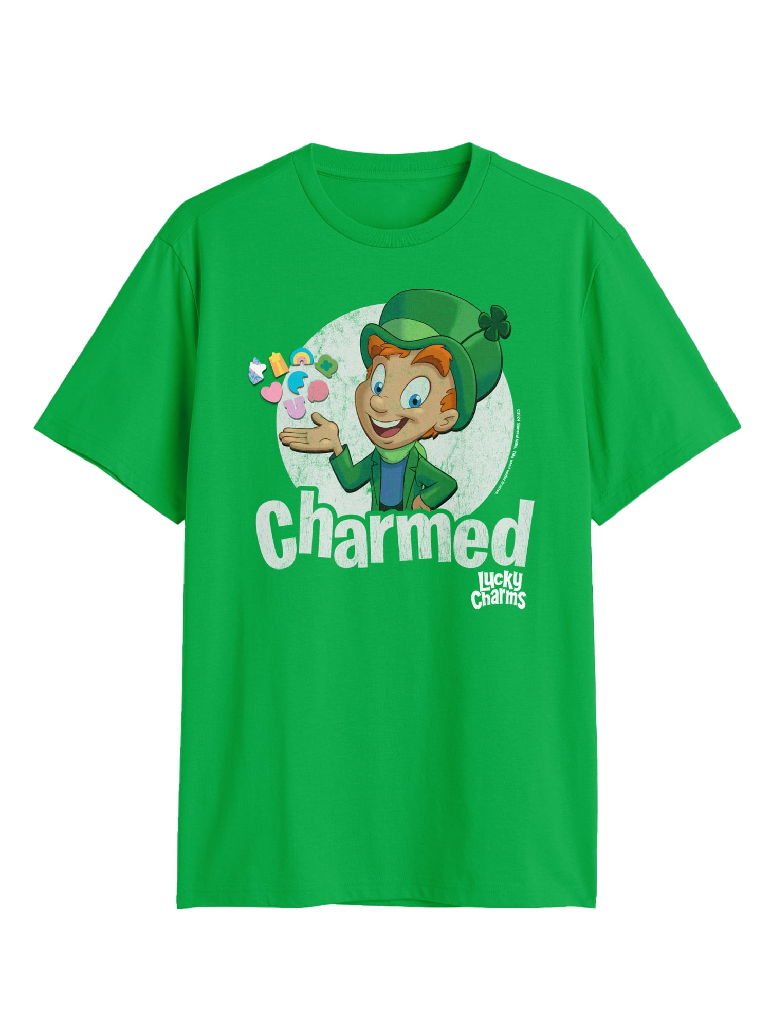 Lucky Charms, Men's & Big Men's St. Patrick's Day Graphic Tee, I Am Charmed, Sizes S-3XL