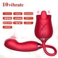 thumbnail image 1 of Tluda Jouets Vibrants Rose, Vibromasseur à Point G pour Femmes, Godes à Pousser pour Femme Rouge, 1 of 4