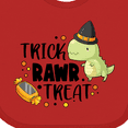 thumbnail image 4 of Inktastic Halloween Trick Rawr Treat with Dinosaur Boys or Girls Baby Bib, 4 of 4