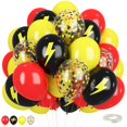 thumbnail image 1 of Globos FEYG Poke con estampado de relámpagos, 30 cm, rojo/amarillo/negro, 1 of 8