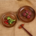 thumbnail image 5 of KALLORY 1Pack Circle Wood Plate Rustic Design Suitable for Christmas and Thanksgiving Events, 5 of 8