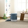 thumbnail image 2 of Guyou Cute Kids Storage Stool, Little Monster Shaped Upholstered Kids Reading Chair with Storage, Faux Fur Toddler Chair, Kids Shoe Changing Stool for Playroom Kindergarten Bedroom, Blue, 2 of 5