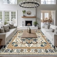 thumbnail image 3 of 6'x9' Area Rugs, Boho Chic Indoor Outdoor Area Rug for Living Room Bedroom, Traditional Classic Geometric Farmhouse Washable Bathroom Rugs Kitchen Floor Carpet Mats Home Decor Aesthetic, 3 of 8