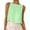 Light Green, variant on Women's Casual Plaid Pattern Sleeveless Round Neck Loose Fit Crop Top Summer Fashion Tank Blouse