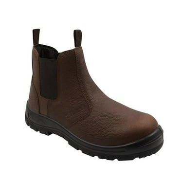 S Fellas by Genuine Grip  Men's Hercules Comp Toe Twin-Gore Work Boots  Brown - Size 13