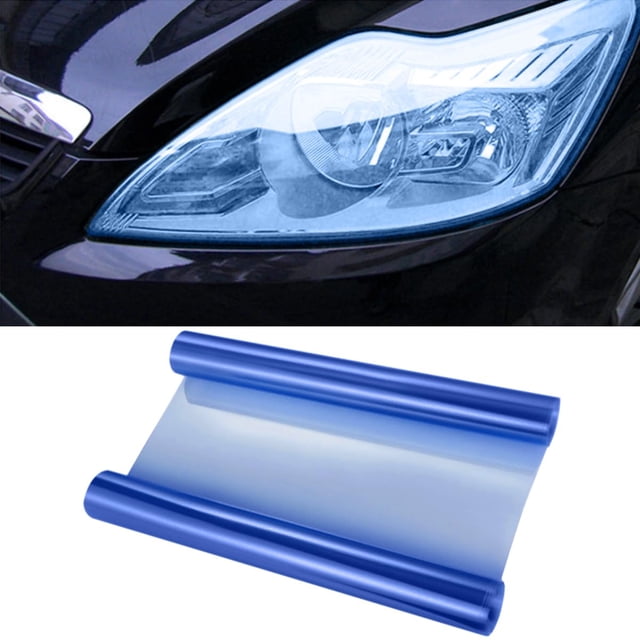 11.88×48 Inches Car Light Self-Adhesive Tint Film Brake Light Headlight Tail Light Fog Light Car Vinyl Wrap Protector Film Auto Modification Cover for Cars, Trucks, SUVs,(Car Light Tint Film)