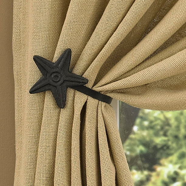 Black Star Curtain Tie Back