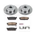 thumbnail image 3 of Power Stop Rear Stock Replacement Brake Pad and Rotor Kit KOE1165, 3 of 8