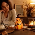 thumbnail image 7 of Halloween Pumpkin Figurine, Creative Resin Tabletop Decoration for Home Party, Spooky Pumpkin Statue for Halloween Atmosphere Enthusiasts, 7 of 7