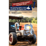 Mini RC Tractor for Adults, 1/16 Scale 2.4G 4WD Full-Proportional RC Tractor with LED Lights, Simulated Sounds, Exhaust Mist Effects & Spray Function, Realistic Farm Vehicle for Hobbyist - RTR