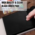 thumbnail image 3 of czcpp-Small Photo Album 4x4 Hold 64 Photo - 2 Pack, Fabric Linen Cover 4x4 Photo Album Book, Black Inner Page Photo Album for 4x4 Picture Artwork, Wedding Family Baby Photo Album (Gray), 3 of 4