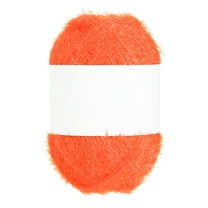 218 Yard Scrubbie Yarn, Sparkle Yarn Polyester Scrubbie Sparkle Glass for Dishcloths Crocheting Knitting DIY Crafts Blanket Rug Sweater Scarf Hat, Orange