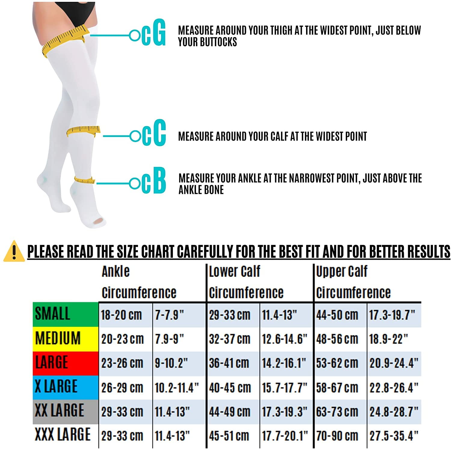 Thigh high support on sale hose walmart