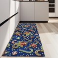 thumbnail image 4 of Blue Christmas Candy Cane Pattern Kitchen Rug Mat,Kitchen Runner Rugs Non Skid Washable,Decorative Kitchen Floor Mats for Kitchen,Sink,Laundry,17"X47", 4 of 5