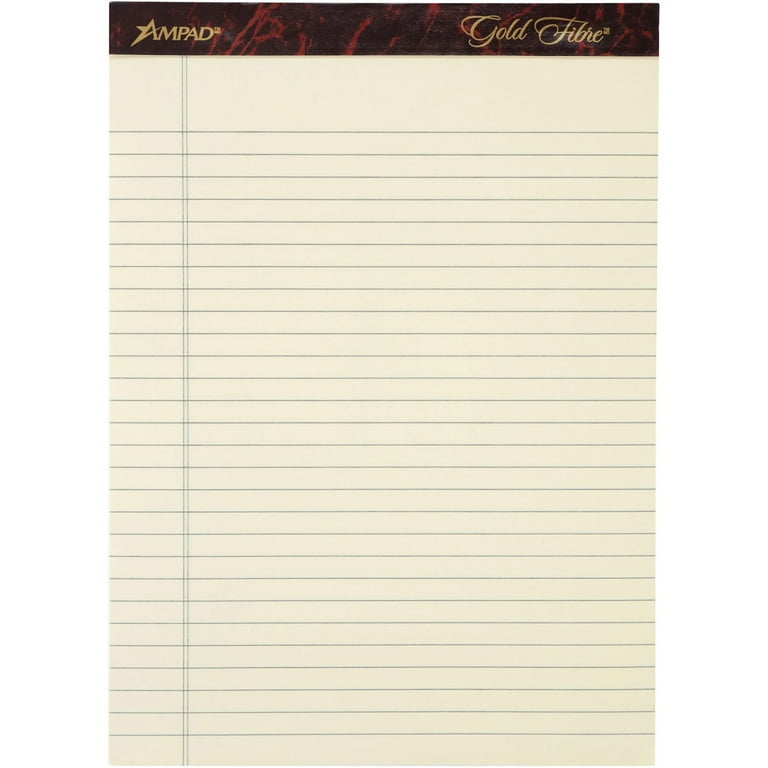 Ampad Gold Fibre Legal Rule Retro Writing Pads - 50 Sheets - Wire Bound - 0.34 Ampad Gold Fibre Legal Rule Retro Writing Pads - 50 Sheets - Wire Bound - 0.34