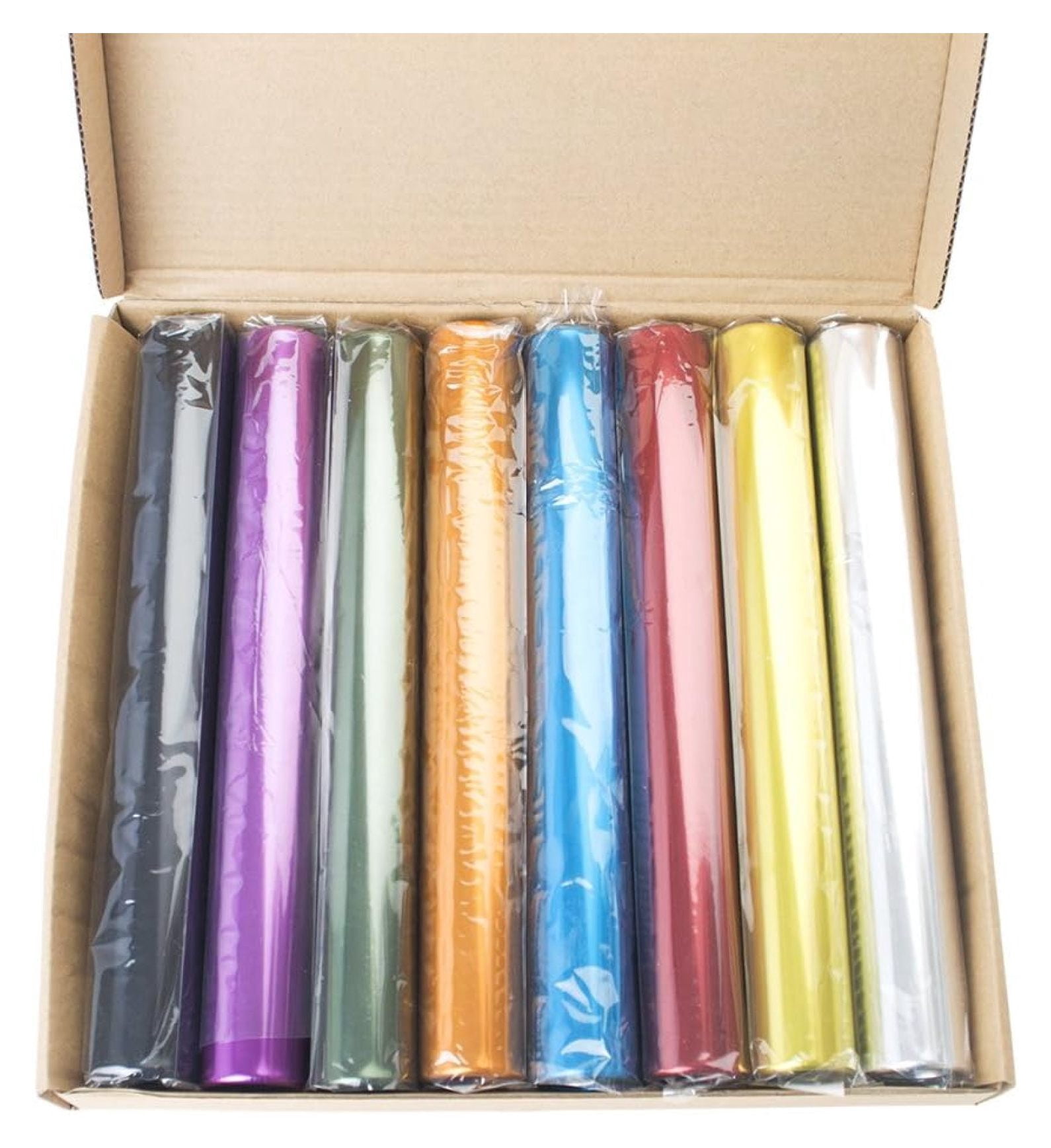 8 Pieces Official Aluminum Track & Field Races Relay Batons