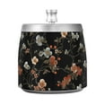thumbnail image 7 of Yayeee Ashtray with Lid for Cigarette Smokeless Stainless Steel Home Ash Holder, Black Flowers, 7 of 7