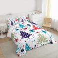 thumbnail image 3 of Castle Fairy Teens Xmas Tree Bedding Comforter Set 2pcs,Merry Christmas Twin Comforter Sets Microfiber,Polka Dots Breathable Bedding Set,Super Cozy Room Decor,Reversible, 3 of 8